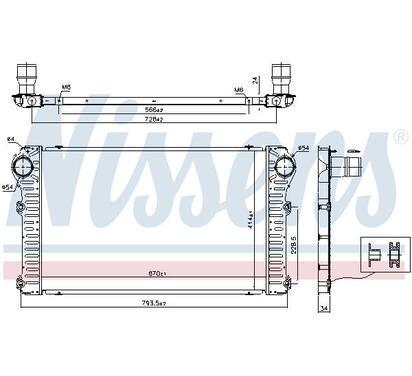 96347
NISSENS
Chłodnica powietrza doładowującego, intercooler
