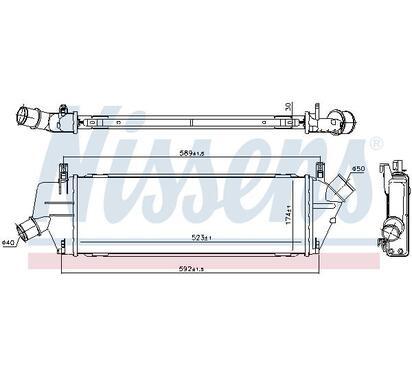 96307
NISSENS
Chłodnica powietrza doładowującego, intercooler
