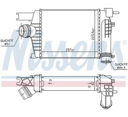 96479
NISSENS
Chłodnica powietrza doładowującego, intercooler
