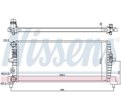 606239
NISSENS
Chłodnica, układ chłodzenia silnika

