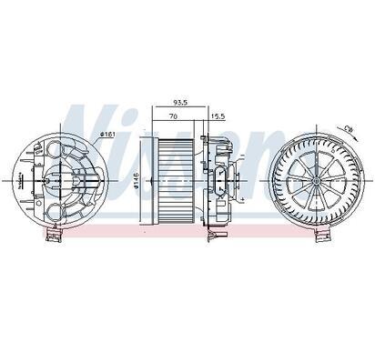 87383
NISSENS
Wentylator wewnętrzny
