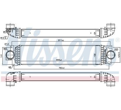 961436
NISSENS
Chłodnica powietrza doładowującego, intercooler
