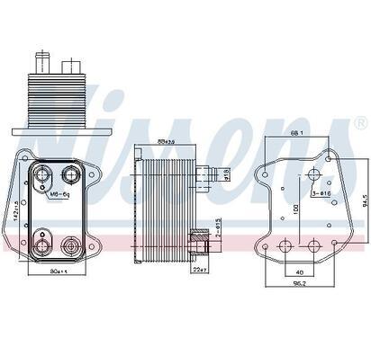 90832
NISSENS
Chłodnica oleju, olej silnikowy
