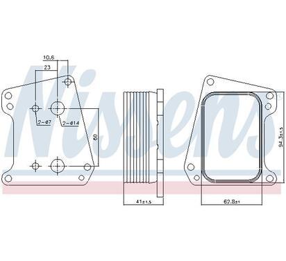 90983
NISSENS
Chłodnica oleju, olej silnikowy
