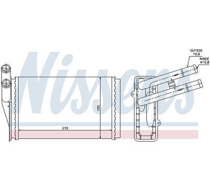 70221
NISSENS
Wymiennik ciepła, ogrzewanie wnętrza, nagrzewnica
