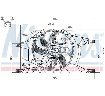 85257
NISSENS
Wentylator chłodnicy, chłodzenie silnika
