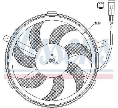 85631
NISSENS
Wentylator chłodnicy, chłodzenie silnika
