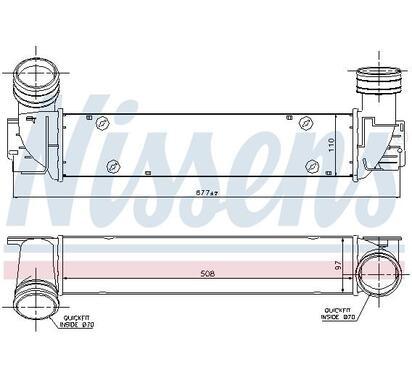 96551
NISSENS
Chłodnica powietrza doładowującego, intercooler
