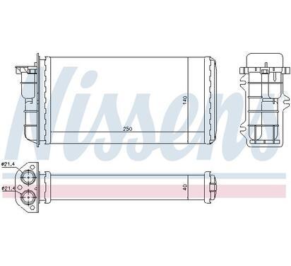 71441
NISSENS
Wymiennik ciepła, ogrzewanie wnętrza, nagrzewnica
