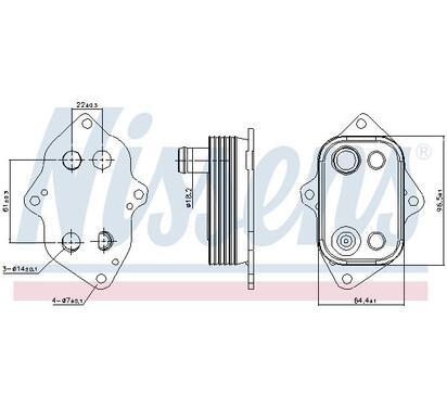 91103
NISSENS
Chłodnica oleju, olej silnikowy
