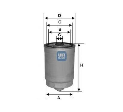 24.441.00
UFI
Filtr paliwa
