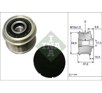 535 0217 10
INA
Alternator - sprzęgło jednokierunkowe
