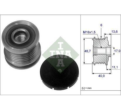 535 0085 10
INA
Alternator - sprzęgło jednokierunkowe
