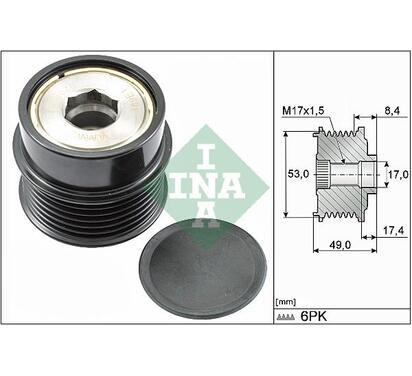 535 0281 10
INA
Alternator - sprzęgło jednokierunkowe
