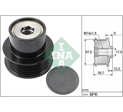 535 0288 10
INA
Alternator - sprzęgło jednokierunkowe
