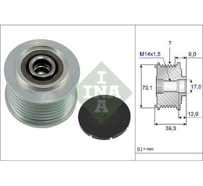 535 0214 10
INA
Alternator - sprzęgło jednokierunkowe
