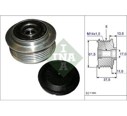 535 0107 10
INA
Alternator - sprzęgło jednokierunkowe
