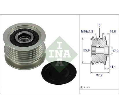 535 0018 10
INA
Alternator - sprzęgło jednokierunkowe
