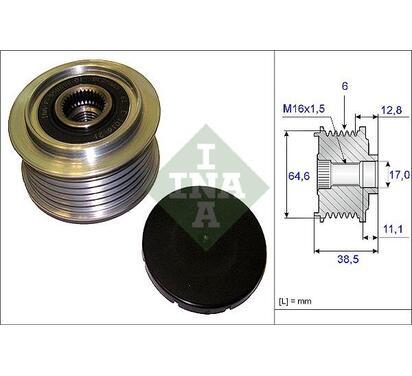 535 0201 10
INA
Alternator - sprzęgło jednokierunkowe
