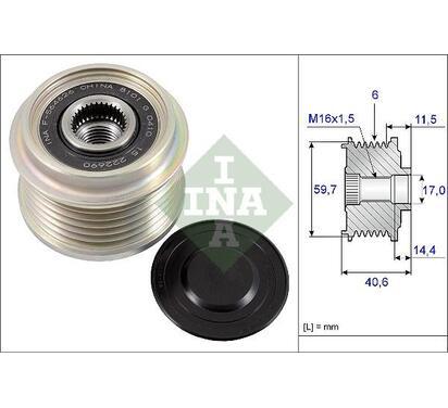 535 0227 10
INA
Alternator - sprzęgło jednokierunkowe
