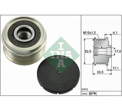 535 0025 10
INA
Alternator - sprzęgło jednokierunkowe
