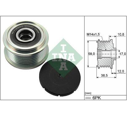 535 0303 10
INA
Alternator - sprzęgło jednokierunkowe
