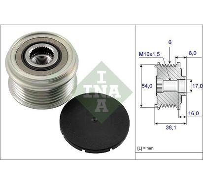 535 0063 10
INA
Alternator - sprzęgło jednokierunkowe
