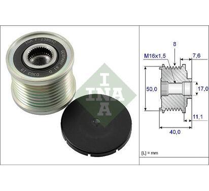 535 0119 10
INA
Alternator - sprzęgło jednokierunkowe
