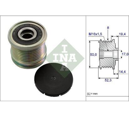 535 0111 10
INA
Alternator - sprzęgło jednokierunkowe
