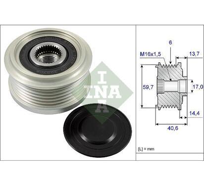 535 0228 10
INA
Alternator - sprzęgło jednokierunkowe
