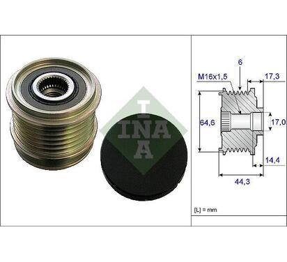 535 0130 10
INA
Alternator - sprzęgło jednokierunkowe
