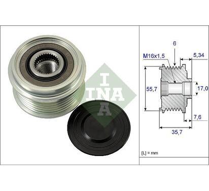 535 0077 10
INA
Alternator - sprzęgło jednokierunkowe
