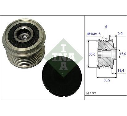 535 0216 10
INA
Alternator - sprzęgło jednokierunkowe
