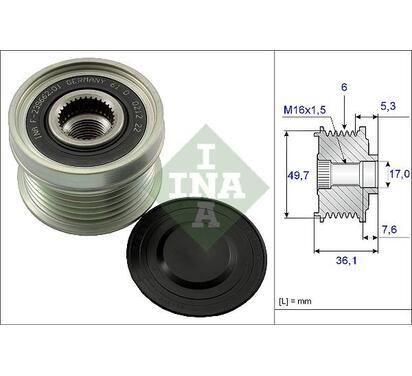 535 0134 10
INA
Alternator - sprzęgło jednokierunkowe
