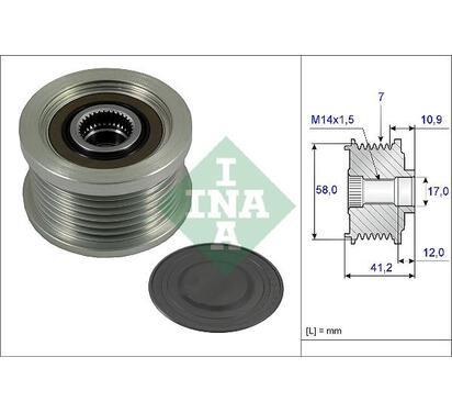 535 0232 10
INA
Alternator - sprzęgło jednokierunkowe
