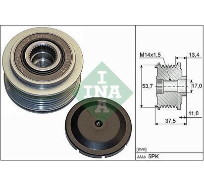 535 0278 10
INA
Alternator - sprzęgło jednokierunkowe
