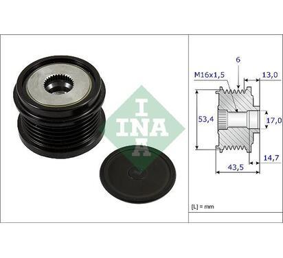 535 0237 10
INA
Alternator - sprzęgło jednokierunkowe
