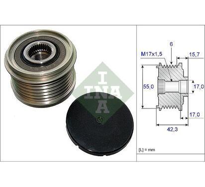 535 0154 10
INA
Alternator - sprzęgło jednokierunkowe
