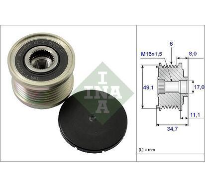 535 0139 10
INA
Alternator - sprzęgło jednokierunkowe
