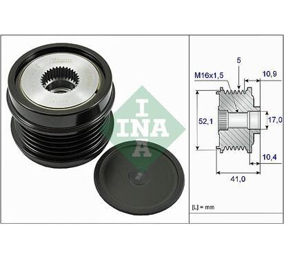 535 0272 10
INA
Alternator - sprzęgło jednokierunkowe
