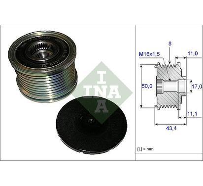 535 0108 10
INA
Alternator - sprzęgło jednokierunkowe
