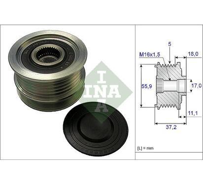 535 0096 10
INA
Alternator - sprzęgło jednokierunkowe
