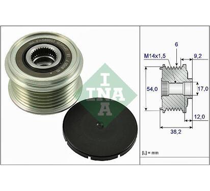 535 0263 10
INA
Alternator - sprzęgło jednokierunkowe
