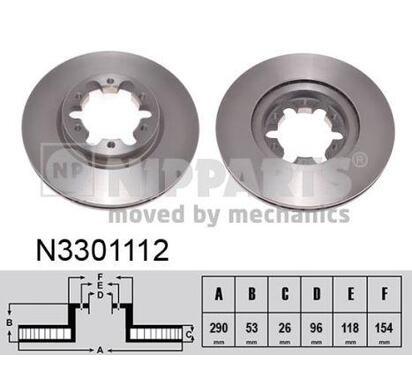 N3301112
NIPPARTS
Tarcza hamulcowa
