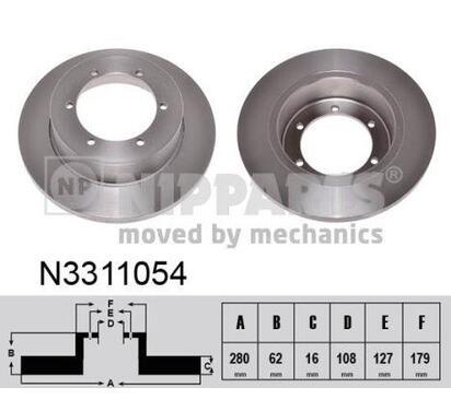 N3311054
NIPPARTS
Tarcza hamulcowa
