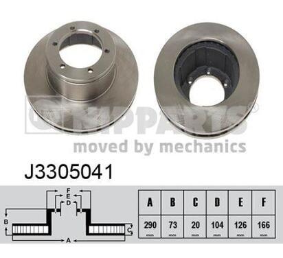 J3305041
NIPPARTS
Tarcza hamulcowa
