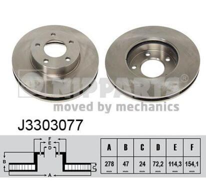 J3303077
NIPPARTS
Tarcza hamulcowa
