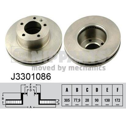 J3301086
NIPPARTS
Tarcza hamulcowa
