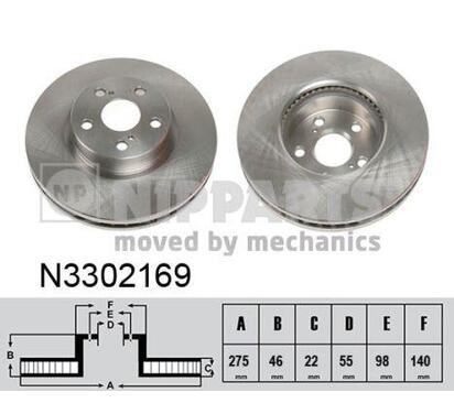 N3302169
NIPPARTS
Tarcza hamulcowa
