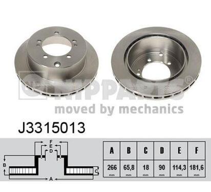 J3315013
NIPPARTS
Tarcza hamulcowa
